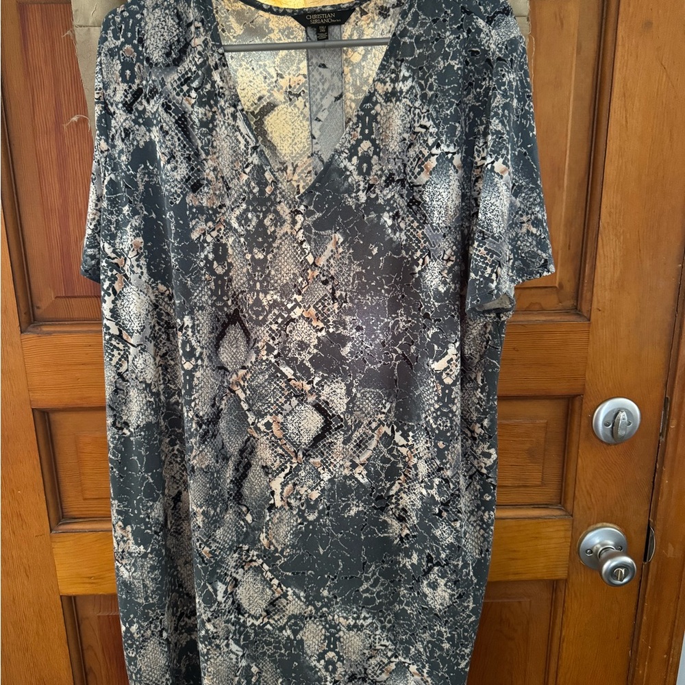 Christian Siriano 2x snakeskin dress
